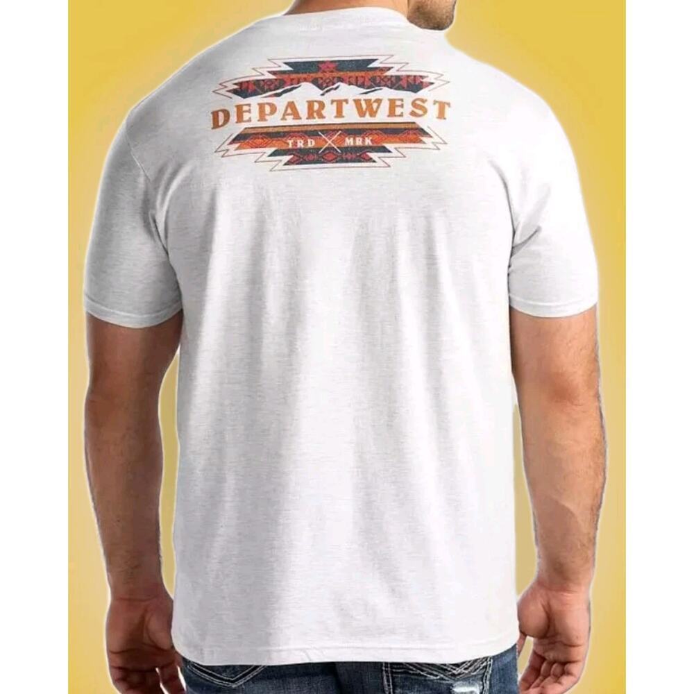 Buckle x Departwest Mens Size 2XL Gray Logo Casual Basic Tee T-Shirt NWT A113